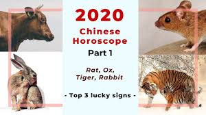 2020 Chinese Horoscope Part 1 Rat Ox Tiger Rabbit And Top 3 Lucky Signs Of The Year
