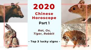 2020 chinese horoscope part 1 rat ox tiger rabbit and top 3 lucky signs of the year