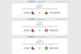 Check spelling or type a new query. Horarios De Los Partidos De Chile En La Copa America 2015 Sudandola