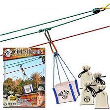 Sowohl kleinere kinder als auch jugendliche haben ihren spass auf der seilbahn. Kids At Work Mini Seilbahn Seilbahn Seil Spielzeug Draussen