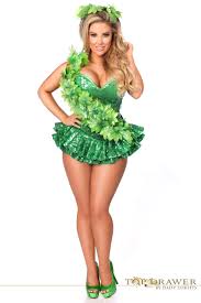 Halloween is just around the corner and i can't be the only one who always leaves their costume. Poison Ivy Green Sequin Corset Halloween Costume