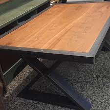 Mesa coffee table with solid cherry wood top $234.00 sale $129.00 Cherry Metal Framed Coffee Table By The Wood Shark At Maker House Co