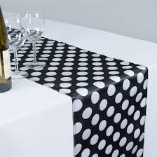Black And White Checkered Table Runner 14 X 108 In Polka Dot Satin Table Runner Black White Nlb 2016 Table Runners Black White Und Polka Dots