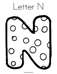 Color the pictures online or print them to color them with your paints or crayons. Letter N Coloring Page Twisty Noodle