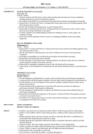 Property managers are employed to plan, control and direct the daily operations of residential, industrial or commercial properties. Property Manager Resume Samples Velvet Jobs