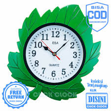 Maka dari itu jika anda mencari hiasan unik berbahan dasar kayu jati maupun kayu yang lainnya maka anda datang pada toko resmi yang sangat tepat sekali. Jam Dinding Unik Minimalis Bentuk Daun Hiasan Dinding Murah Wall Clock Esa 132 Shopee Indonesia