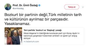 Meral akşener'in kuracağı yeni partide bozkurt işaretine getirilen yasakla ilgili ilk açıklama mhp'den ihraç edilen ümit özdağ'dan geldi. Ozdag Dan Bozkurt Yalanlamasi