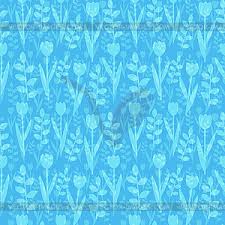 A colored overlay can transform the look of the print underneath in unexpected ways, muting certain colors and brightening or deepening others. Seamless Blue Floral Pattern With Overlay Vector Clip Art