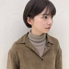 小顔ショート ショートボブ ショコラブラウン 透明感カラー c love イシガキ ダイスケ 517241 hair 2020 小顔ショート ショートカット ヘアモデル