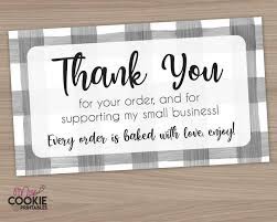 Neutral tones printable small business thank you card. Printable Thank You For Your Order And For Supporting My Small Business Bakery Customer Pick Up Card Cookie Thank You Card Packaging In 2021 Small Business Cards Thank You For Your