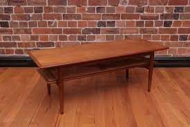 Complete with a lower shelf in pecan finish. Parker Coffee Table Archives Collectika Vintage And Retro Furniture Shop