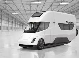 Tesla Semi Rv Concept Imagines Zero Emission Motorhome Custom Camper Vans Motorhome Tesla