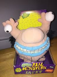Submitted 7 years ago by bohpoe. Aaaaahhhh Nickelodeon Aaahh Real Monsters Krumm Plush Doll New In Box Eyes Are Detachable The Box Has Light To Modera Plush Dolls Real Monsters Plush