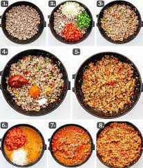 This is my grandmother's cuban picadillo recipe, which is usually served with white rice, beans, and plantains, says marie soler. Spanish Rice With Ground Beef Craving Home Cooked