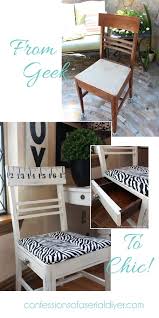Sewing Chair With A Top Secret Drawer Confessions Of A Serial Do It Yourselfer Sewing Chair Furniture Makeover Repurposed Furniture