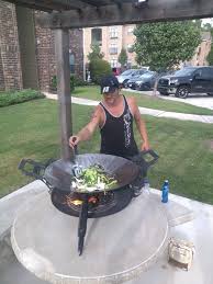 Www Hellspits Com 24 Disc Cooker Fire Pit With Removable Wok Cocina A Lena Asador Parrilla Para Barbacoa