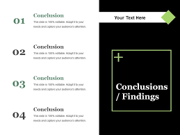 In this study, the focus was placed on conclusions of summary reports written by jsl students with the following underlying question:. Conclusions Findings Ppt Summary Layout Ideas Graphics Presentation Background For Powerpoint Ppt Designs Slide Designs