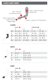 g form arm size chart sports armour nz