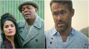 The film's three stars — ryan reynolds, salma hayek and samuel l. Ryan Reynolds Samuel L Jackson And Salma Hayek Are Up To No Good In Hitman S Wife S Bodyguard S Trailer Watch Entertainment News The Indian Express