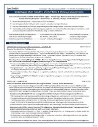Executive Resume For Tim Hinson Page 1 Supply Chain Resumes ...