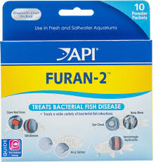 Api Furan 2 Anti Bacterial Fish Medication 10 Powder Packets
