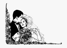 Hasil gambar untuk kartun pernikahan islami hitam putih di. Bride And Groom Silhouettes Animasi Pengantin Hitam Putih Hd Png Download Kindpng