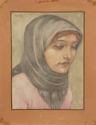 Girl's head (Girl in scarf) MNS/SE-M/664