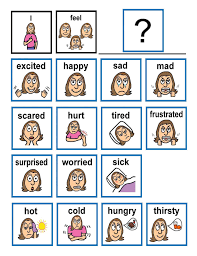 Emotions Board Female Emotions Preschool Children With