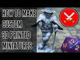 How To Make Custom 3d Printed Miniatures For Free Using Desktophero3d Youtube Dnd Miniatures 3d Printing Prints