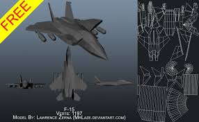 Free Low Poly F 15 3d Model By Mrlaze On Deviantart 3d Model Low Poly Model