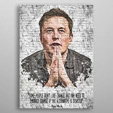 Wallart Elon Musk Poster Print By Legends Studio Displate In 2021 Elon Musk Poster Prints Elon Musk Biography