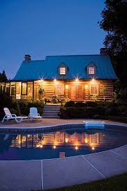 Log Home Exterior Lighting