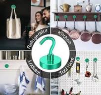 DIYMAG Magnetic Hooks, 80Lbs Strong Neodymium Magnets with Hooks for  Cruise, Heavy Duty Earth Magnets Hooks for Refrigerator Hanging, Magnetic  Hanger ...
