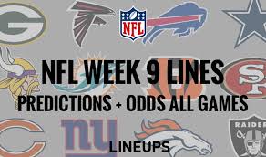 Our nfl odds page gives you lines from a variety of sportsbooks to make sure you're getting the best price no matter what you want to bet. Nfl Week 9 Predictions Lines Free Nfl Betting Picks