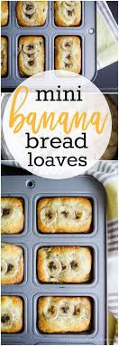 Mini Banana Bread Loaves Recipe Banana Bread Loaf Loaf Bread Mini Bananas
