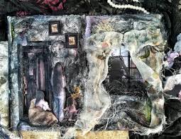 кто то ходит за окном и стучится в двери Tili Tili Bom Zakroj Glaza Skoree Kto To Hodit Za Oknom I Stuchitsya V Dveri Alterbuk Alterbook Horrorart Alterscrap Altered Fotoalbomy Okno Glaza