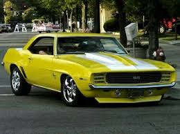 Yellow 1969 Camaro Cool Rides Chevy Muscle Cars Old