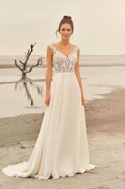 Maybe you would like to learn more about one of these? Brautkleid In A Linie Mit Transparentem Spitzentop Und V Ausschnitt Von Lillian West Modell 66097 Heiraten Mit Braut De
