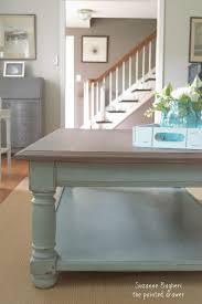 I've seen so many people doing beautiful furniture refinishing projects with chalk paint. Country To Beach Chic Coffee Table Makeover