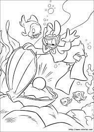 coloriage de daisy en plongee walt disney mickey flocon neige