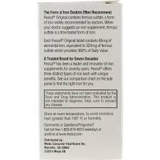 amazon com ferrous sulfate iron 120 count high potency