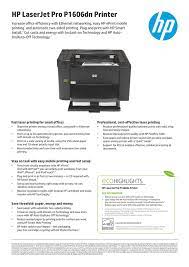 Double driver is designed to scan for and backup any drivers located on your pc and then restore them after. Hp Laserjet Pro P1606dn Printer Manualzz