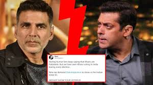 Akshay Kumar Vs Salman Khan Twitter Fan Battle Intensifies As Khan S Fans Trend Akshay Show Your Voter Id He is elder son of famous bollywood screenwriter salim khan.