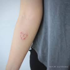 Heart Of Flowers By Bryan Gutierrez Tiny Tattoos For Women Tiny Tattoos Tattoos For Women