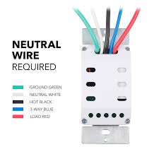 (the white and red wires will be the switched wires.) in the picture below, we show power coming into the light fixture. Bn Link 7 Day Programmable In Wall Timer Switch For Lights Fans And Motors Single Pole And 3 Way Both Use Neutral Wire Required White