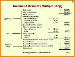 Multi Step Income Statement Check More At Https Nationalgriefawarenessday Com 210 Multi Step I Income Statement Statement Template Budget Template Excel Free