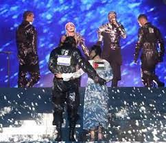 Iceland's punk rock band hatari controversially raised scarves showing palestinian flags during the announcement of their results in eurovision 2019, which took place in tel aviv making it the first time israel hosted the event in 20 years. Iceland Ebu Issues Statement Following Hatari S Banner Incident
