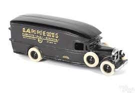 Contemporary Cast Iron White Lammerts Moving Van Moving Van Wooden Toy Trucks Vintage Toys