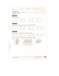 Find the slope, then write the equation in point slope form, and then use your properties of equality to rewrite into slope intercept form. Slope Intercept Form Practice 5 4 Worksheet For 8th 10th Grade Lesson Planet