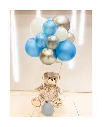 montgolfiere nounours et ballons deco anniversaire garcon coloriage de canneberge